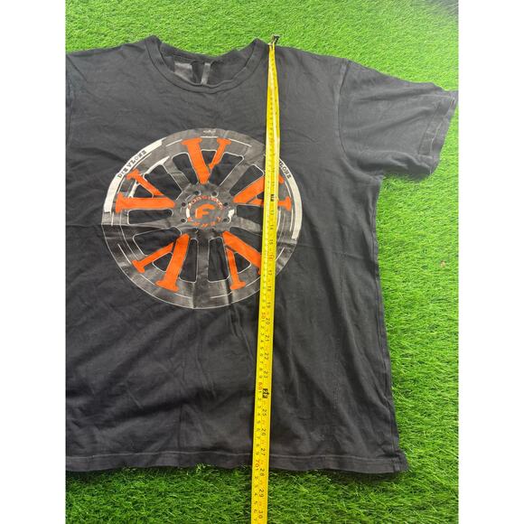 Forgiato VLONE V Logo T-Shirt Men’s Medium Black Orange Graphic Tee Made in USA - Picture 8 of 9